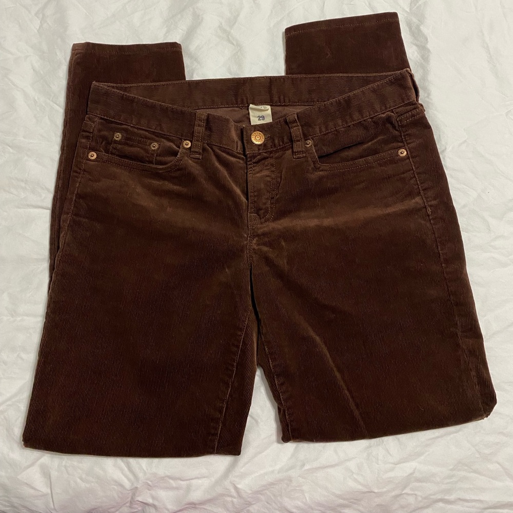 J. Crew Low Rise Corduroys size 29